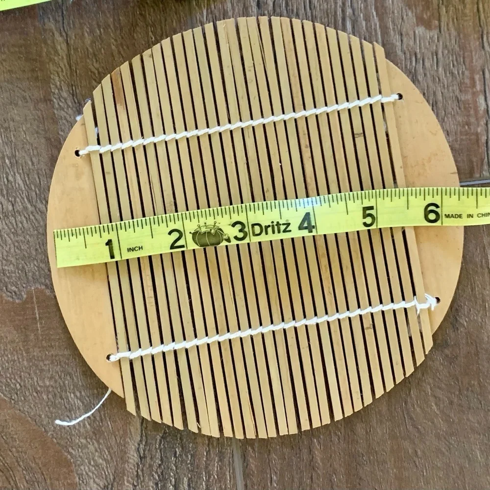 Bamboo coasters